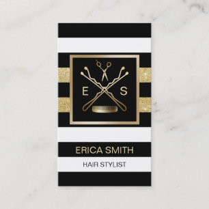 Cartão De Horário Hair Stylist Beauty Salon Moderno Compromisso