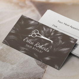 Cartão De Horário Hair Stylist Beauty Salon Professional