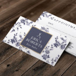 Cartão De Horário Hair Stylist Vintage Chinoiserie Blue Floral Salão<br><div class="desc">Cartões de Lembrete de Compromisso de Salão Floral Azul Vintage Chinoiserie Stair Stylist</div>