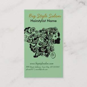 Cartão De Horário Hairstylist Para A Floral Henna Hair