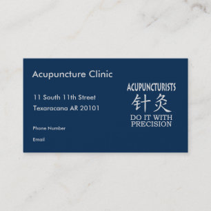 Cartão De Horário Humor da acupunctura