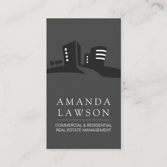 Cartão De Horário Imóveis | Propriedades (Frente)