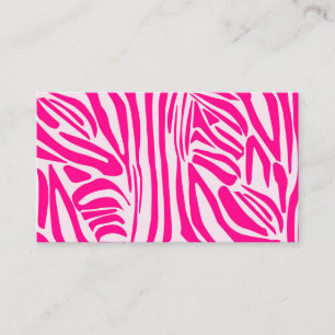 Cartão De Horário Impressão zebra rosa