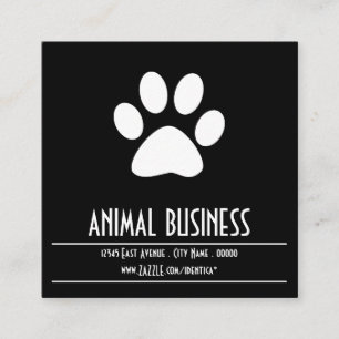 Cartão De Horário instagram da pata do animal de estimação