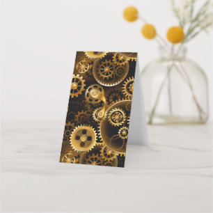 Cartão De Horário Lágrimas de latão sem costura