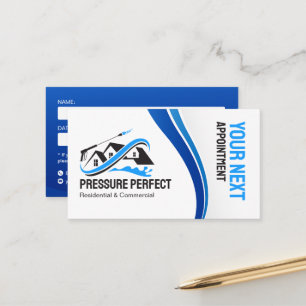 Cartão De Horário Lavagem Profissional com Pressão & Limpeza a Vapor