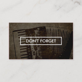 Cartão De Horário lembrete de compromisso de aulas de música