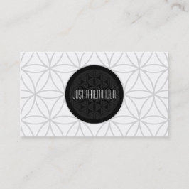 Cartão De Horário lembrete de compromisso de geometria sagrada