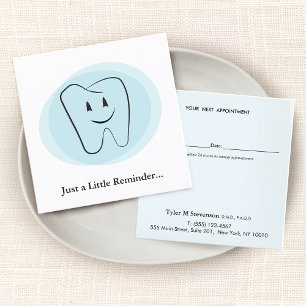 Cartão De Horário Lembrete de Compromisso Dentista Dental