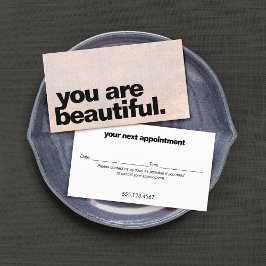 Cartão De Horário Lembrete de Compromisso Moderno