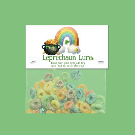 Cartão De Horário Leprechaun Lure, Dia de São Patrício Trap Bait
