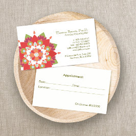 Cartão De Horário Logotipo Lotus, bem-estar e compromisso com a saúd