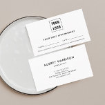 Cartão De Horário Logotipo Moderno Profissional<br><div class="desc">Adicione seu logotipo.</div>