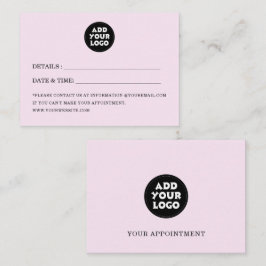 Cartão De Horário Logotipo personalizado Negócios Simples Modernos