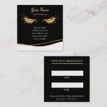 Luxury Lash Technician Appointment Card