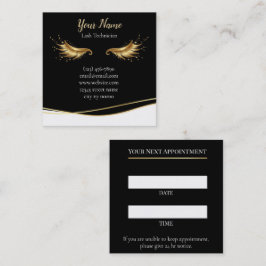 Cartão De Horário Luxury Lash Technician Appointment Card