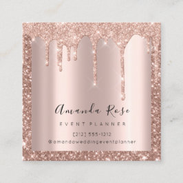 Cartão De Horário Makeup Artist Event Planner Rosa Lashes Drives