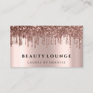 Cartão De Horário Makeup Artist Eyelash Rosa Drives Unhas de Cabelo
