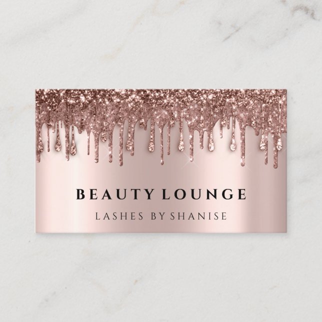 Cartão De Horário Makeup Artist Eyelash Rosa Drives Unhas de Cabelo (Frente)