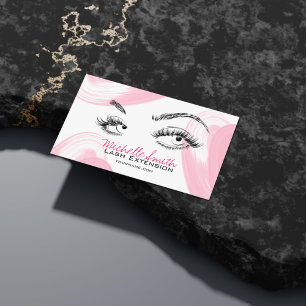 Cartão De Horário Makeup Artist Lashes Broca Instruções de Cuidados