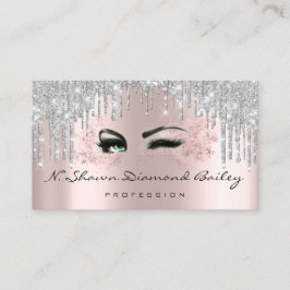 Cartão De Horário Makeup Artist Rosa Spark Lábios VIP Silver Drives