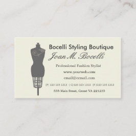 Cartão De Horário Manequim do Victorian do vintage da forma do