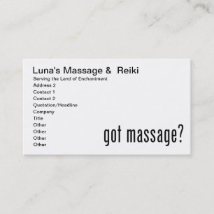 Cartão De Horário Massagem obtida?