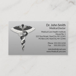 Cartão De Horário Medicina Nobre de Caduco Branco Elegante