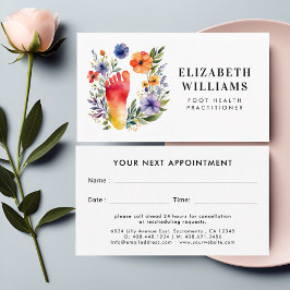 Cartão De Horário Médico Pódiatra Moderno