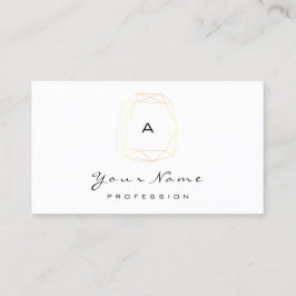 Cartão De Horário Monograma Dandelion Diamond White Blogger Dourado