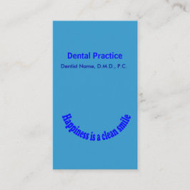 Cartão De Horário Nomeação da tipografia do sorriso do dentista