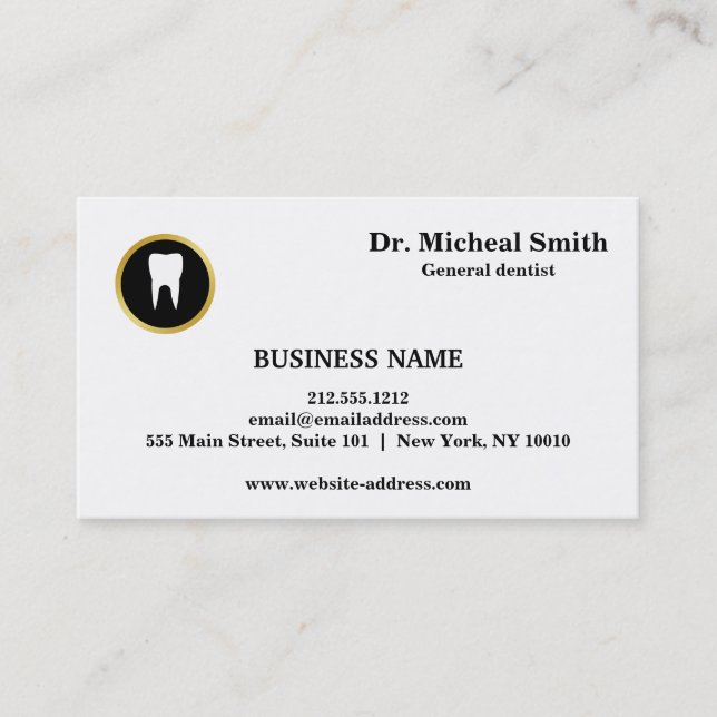 Cartão De Horário Nomeação de Dentista de Cuidados Dentais Profissio (Frente)