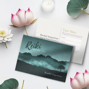 Cartão De Horário Nomeação de Instrutor do Reiki Master & Yoga Natur