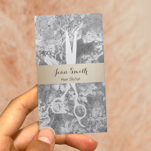 Cartão De Horário Nomeação de pedra de mármore listrada Dourado d