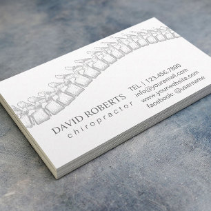 Cartão De Horário Nomeação do terapeuta do Chiropractor da