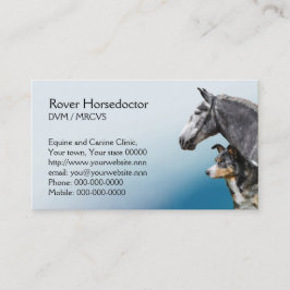 Cartão De Horário Nomeação do veterinário do cavalo e do cão