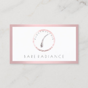 Cartão De Horário Nomeação FramedPink da remoção do cabelo da