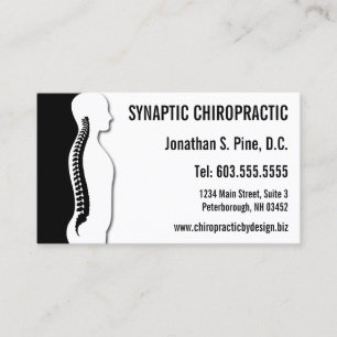 Cartão De Horário Nomeação gráfica do Chiropractor da silhueta da