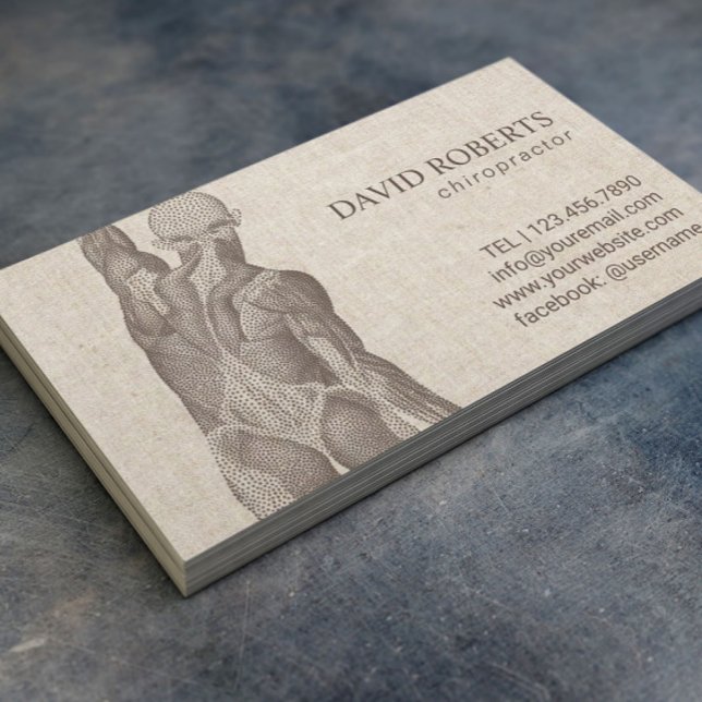 Cartão De Horário Nomeação Legista da Terapia de Massagem de Chiropr (Criador carregado)