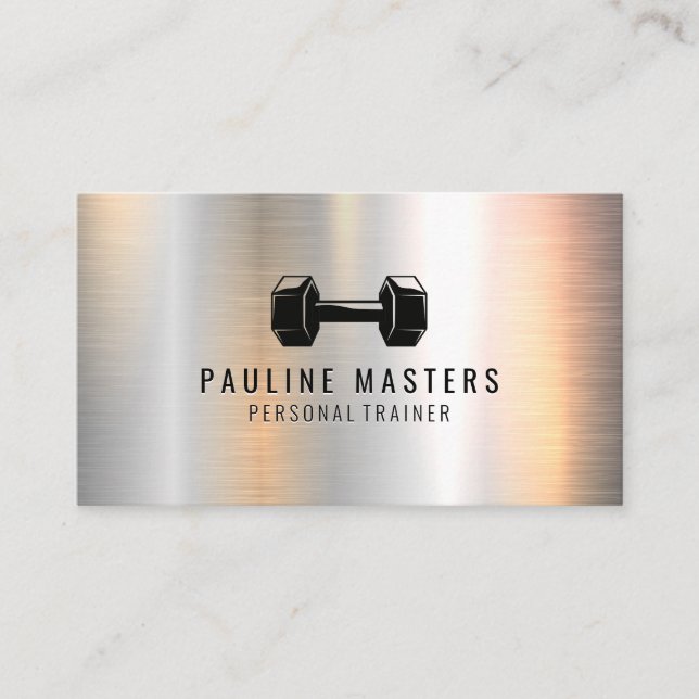 Cartão De Horário Nutrição da malhação | Formador pessoal | Dumbbell (Frente)