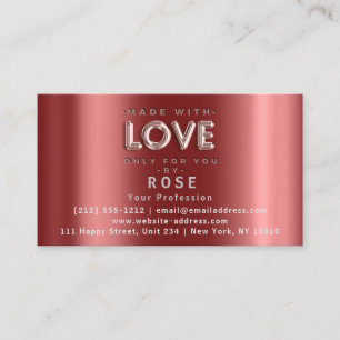 Cartão De Horário Obrigado de logotipo Rosa EUA Flag Mad3 com amor