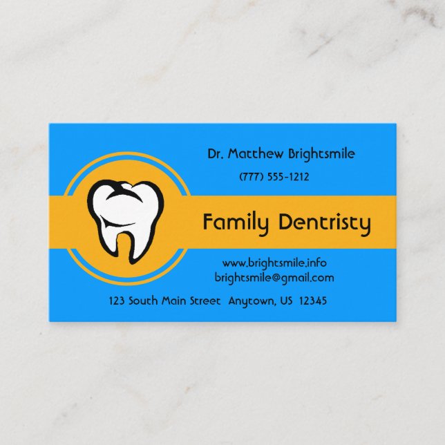 Cartão De Horário Ouro amarelo dental branco-dental estrias amarelas (Frente)