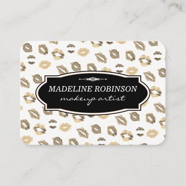 Cartão De Horário Padrão/Compromisso de Beijo Bonito (Frente)