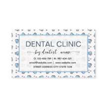 Padrão de dentes azul Dentista 