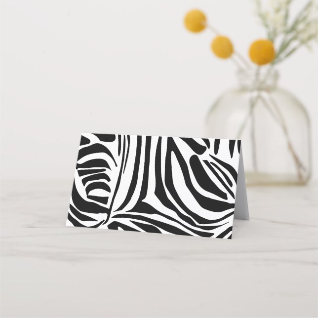 Cartão De Horário Padrão zebra (Frente)