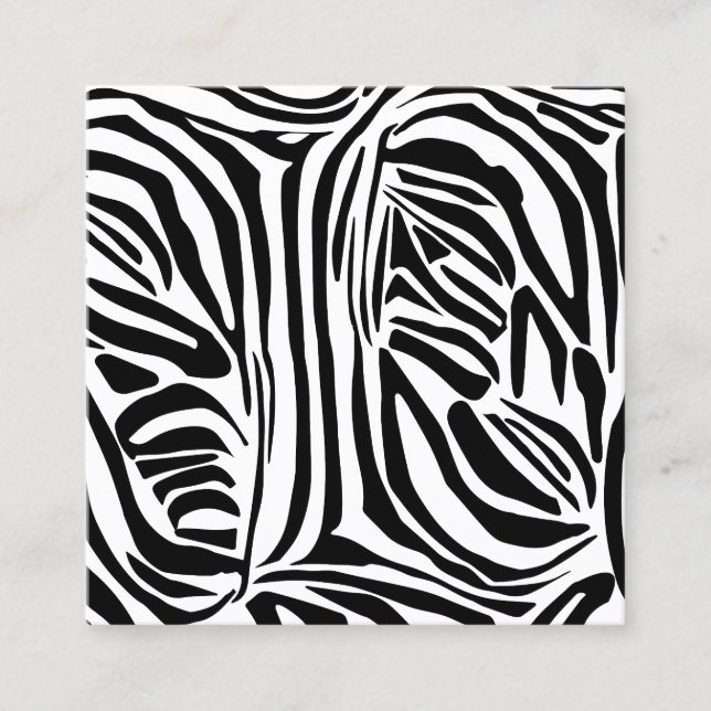 Cartão De Horário Padrão zebra (Frente)