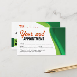 Cartão De Horário Paisagem Verde e Laranja do Ministério Público