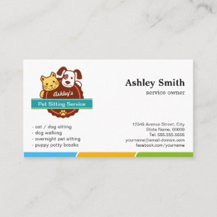 Cartão De Horário Pet Sitting Service Appoint Card