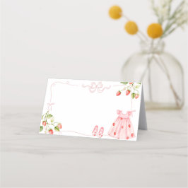 Cartão De Horário Pink Coquette Baby Clothes Berry Appointment Card
