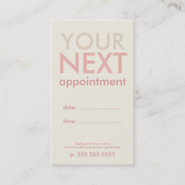 Cartão De Horário Placa básica mínima de compromisso em branco e ros